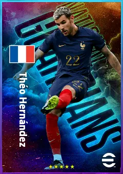 Théo Hernández eFootball 2026 player card, 84 OVR LB