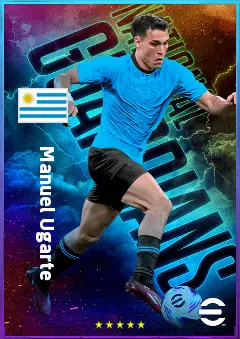Manuel Ugarte eFootball 2026 player card, 82 OVR DMF