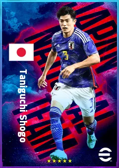 Taniguchi Shogo eFootball 2026 player card, 76 OVR CB