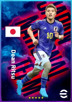 Doan Ritsu eFootball 2026 player card, 80 OVR RWF
