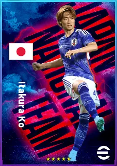 Itakura Ko eFootball 2026 player card, 79 OVR CB