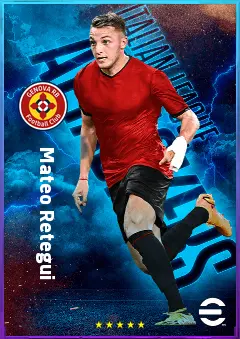 Mateo Retegui eFootball 2026 player card, 81 OVR CF