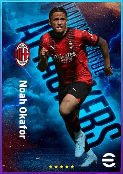 Noah Okafor eFootball 2026 player card, 81 OVR CF