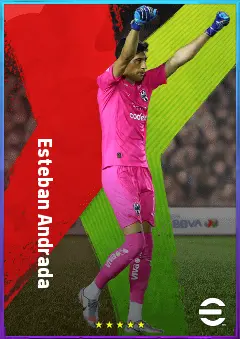 Esteban Andrada eFootball 2026 player card, 80 OVR GK