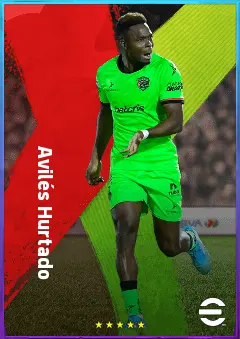 Avilés Hurtado eFootball 2026 player card, 79 OVR LWF