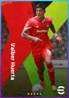 Valber Huerta eFootball 2026 player card, 78 OVR CB