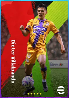 Dieter Villalpando eFootball 2026 player card, 76 OVR CMF