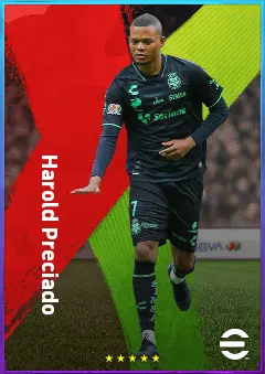 Harold Preciado eFootball 2026 player card, 78 OVR CF