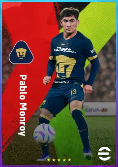 Pablo Monroy eFootball 2026 player card, 76 OVR RB