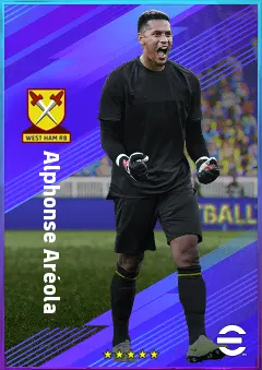 Alphonse Aréola eFootball 2026 player card, 80 OVR GK
