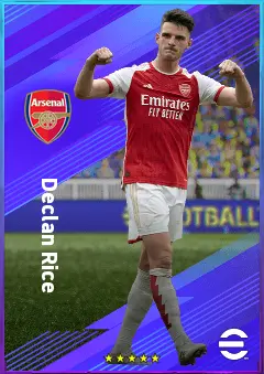 Declan Rice eFootball 2026 player card, 84 OVR DMF