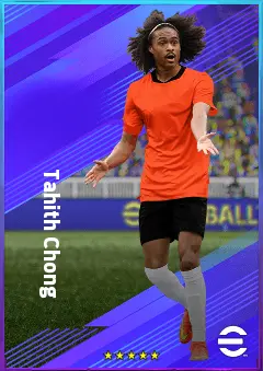 Tahith Chong eFootball 2026 player card, 79 OVR AMF