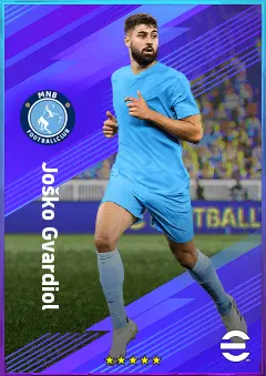 Joško Gvardiol eFootball 2026 player card, 84 OVR CB