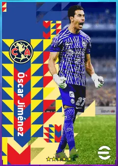 Óscar Jiménez eFootball 2026 player card, 78 OVR GK