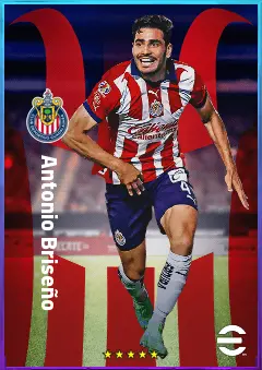 Antonio Briseño eFootball 2026 player card, 76 OVR CB