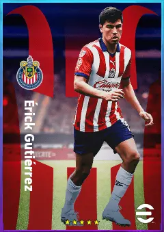 Érick Gutiérrez eFootball 2026 player card, 78 OVR DMF