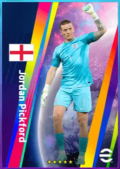 Jordan Pickford eFootball 2026 player card, 82 OVR GK
