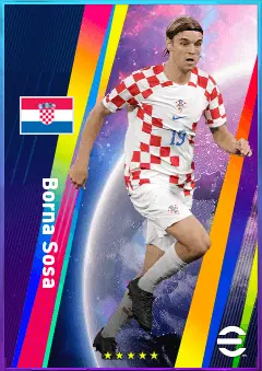 Borna Sosa eFootball 2026 player card, 80 OVR LB