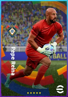 Pepe Reina eFootball 2026 player card, 80 OVR GK