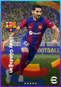İlkay Gündoğan eFootball 2026 player card, 84 OVR CMF