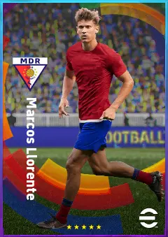 Marcos Llorente eFootball 2026 player card, 82 OVR CMF