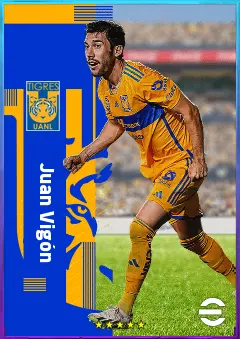 Juan Vigón eFootball 2026 player card, 78 OVR CMF