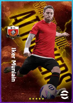 Iker Muniain eFootball 2026 player card, 81 OVR AMF