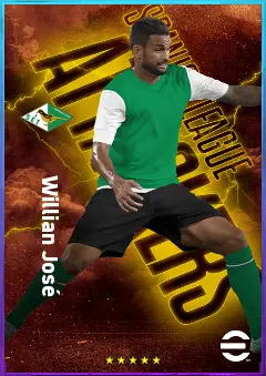 Willian José eFootball 2026 player card, 81 OVR CF