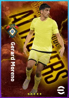 Gerard Moreno eFootball 2026 player card, 82 OVR CF