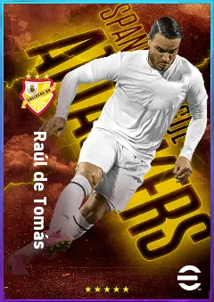 Raúl de Tomás eFootball 2026 player card, 80 OVR CF