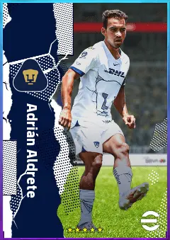 Adrián Aldrete eFootball 2026 player card, 76 OVR LB