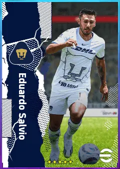 Eduardo Salvio eFootball 2026 player card, 80 OVR RWF