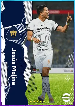 Jesús Molina eFootball 2026 player card, 76 OVR DMF