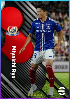 Miyaichi Ryo eFootball 2026 player card, 76 OVR LWF