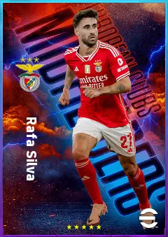 Rafa Silva eFootball 2026 player card, 82 OVR AMF