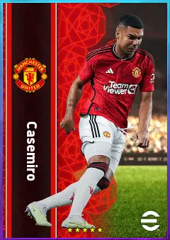 Casemiro eFootball 2026 player card, 84 OVR DMF