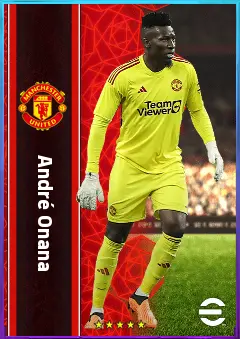 André Onana eFootball 2026 player card, 82 OVR GK