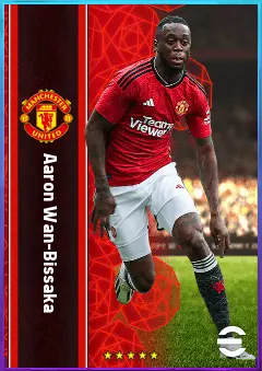 Aaron Wan-Bissaka eFootball 2026 player card, 81 OVR RB