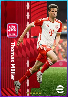 Thomas Müller eFootball 2026 player card, 82 OVR SS