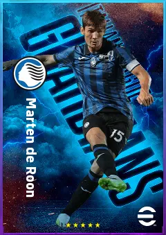 Marten de Roon eFootball 2026 player card, 81 OVR DMF