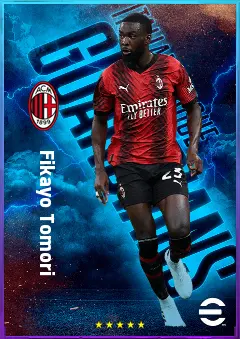 Fikayo Tomori eFootball 2026 player card, 82 OVR CB