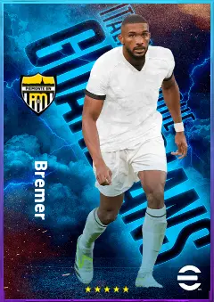 Bremer eFootball 2026 player card, 83 OVR CB