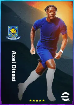 Axel Disasi eFootball 2026 player card, 82 OVR CB