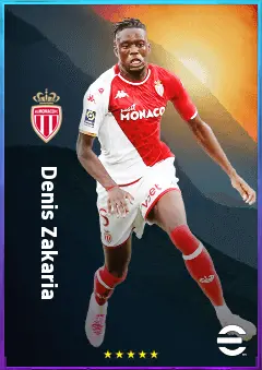 Denis Zakaria eFootball 2026 player card, 81 OVR DMF