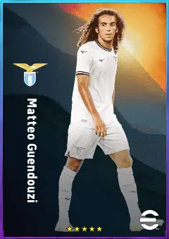 Matteo Guendouzi eFootball 2026 player card, 82 OVR CMF