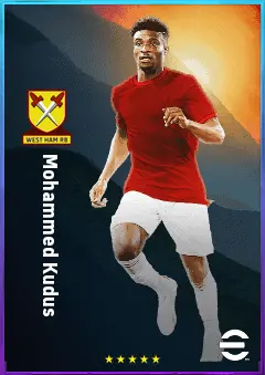 Mohammed Kudus eFootball 2026 player card, 81 OVR AMF