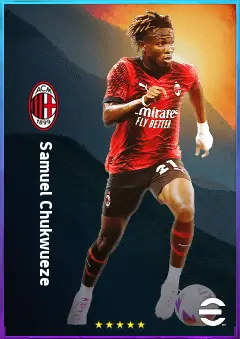 Samuel Chukwueze eFootball 2026 player card, 83 OVR RMF