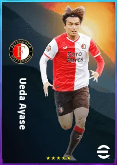 Ueda Ayase eFootball 2026 player card, 78 OVR CF