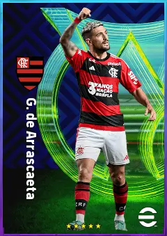 G. de Arrascaeta eFootball 2026 player card, 82 OVR AMF