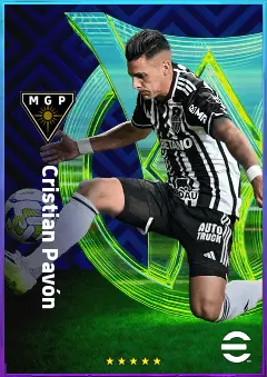 Cristian Pavón eFootball 2026 player card, 80 OVR RWF